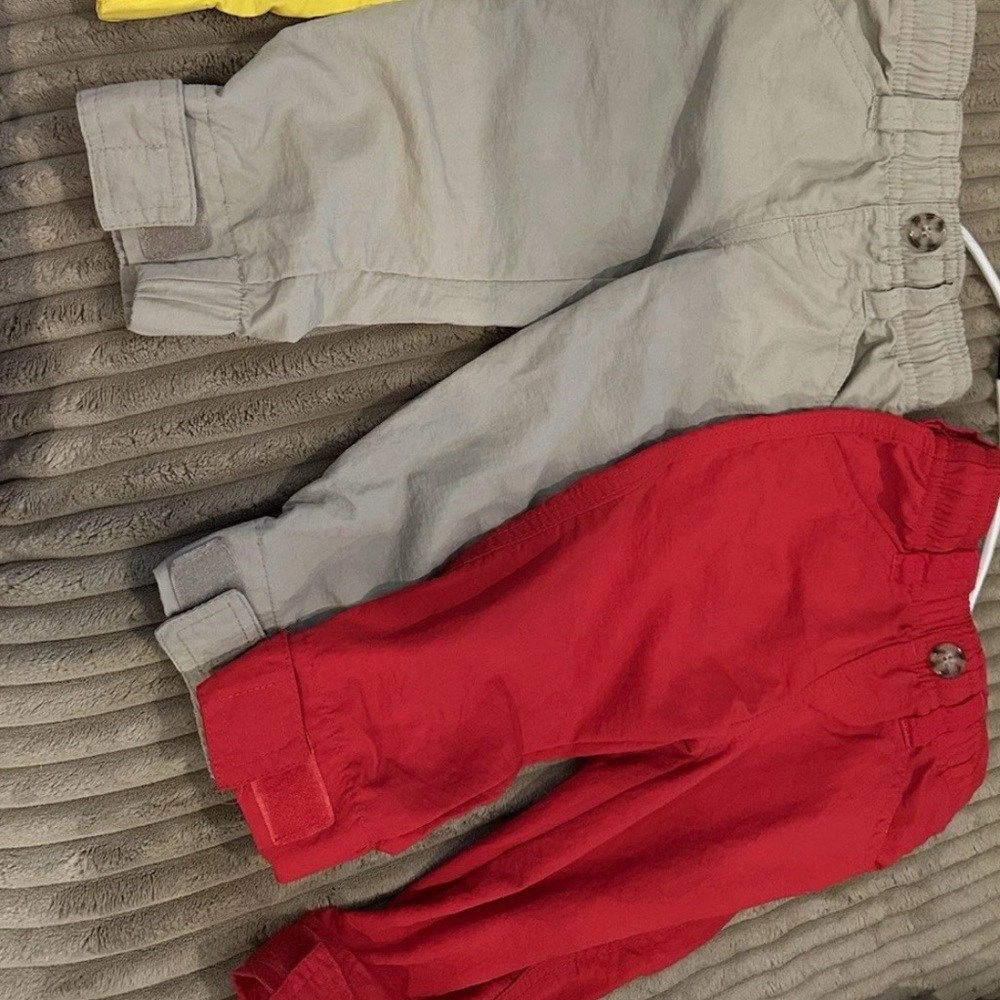 Vibrant Kids Casual Pants - Tan and Red